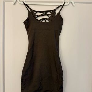 Oh Polly Black Strappy Mini Dress